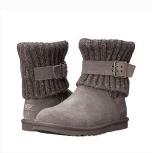Ugg Cambridge Suede Leather Boot SN 1006013 Cardigan Cuff Size 7 NWT #686